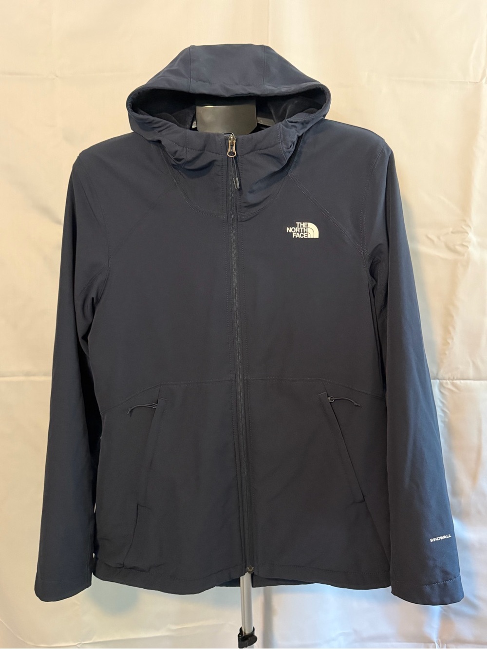 The North Face Navy Hooded Softshell Jacket - Women's